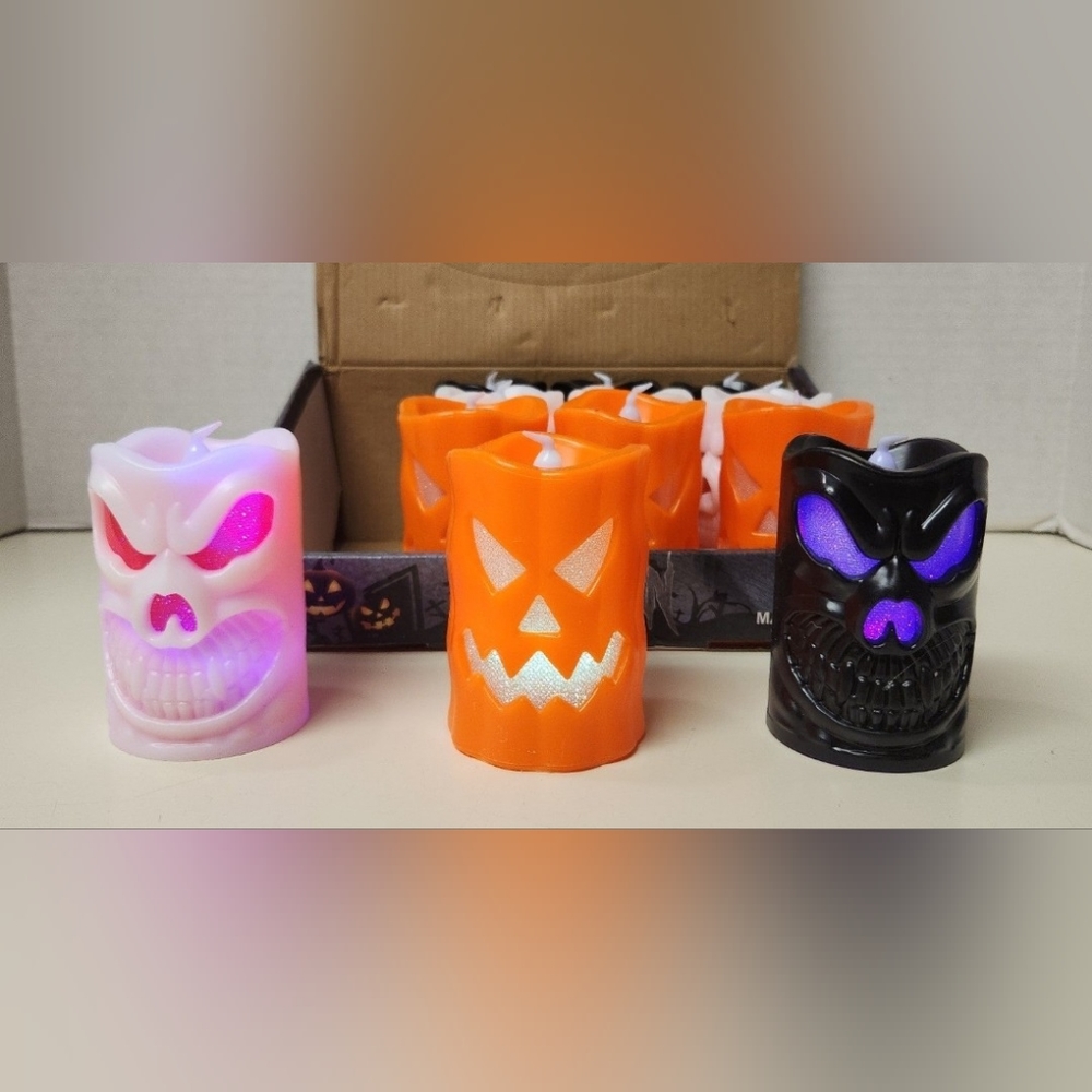 Halloween Flameless Candles with RGB Color Changing Lights